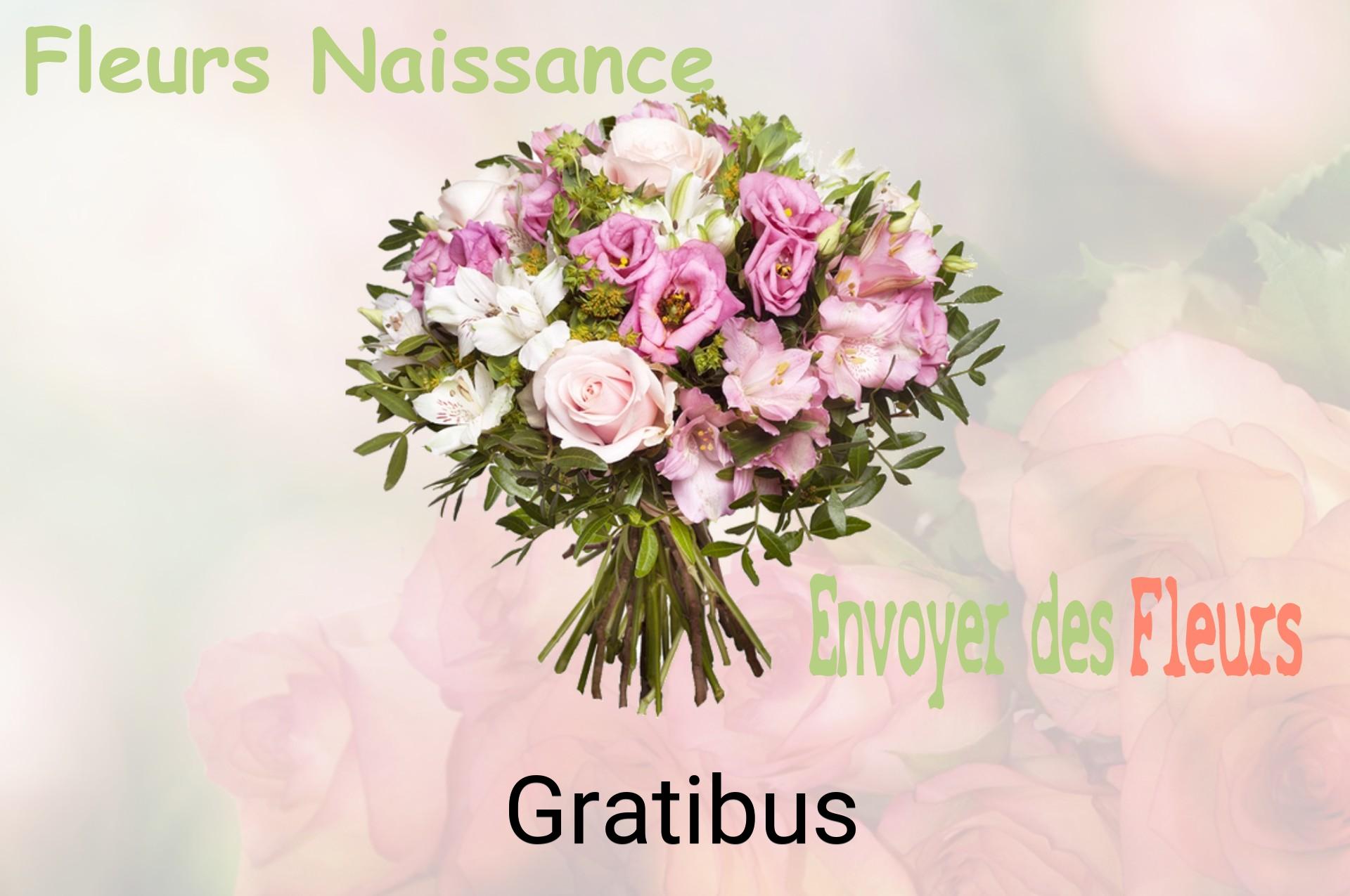 Bouquet de fleurs de naissance livré à Gratibus